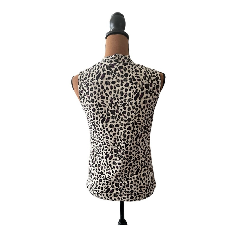 Preloved Nine West Animal Print Blouse XS #B190 - Picture 3 of 3